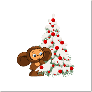 Cheburashka Winter Posters and Art